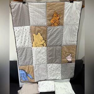 Classic Pooh 4 piece baby crib bedding set new see details